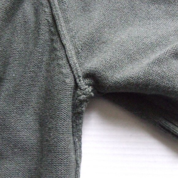 Banana Republic dress green sweater angora fur v-neck knee length preppy cozy XS - Picture 12 of 14